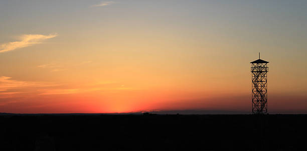 istock Steel tower, silhouette 485658641