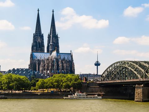 Cologne Cathedral and Hohenzollern Bridge, Cologne, Germany