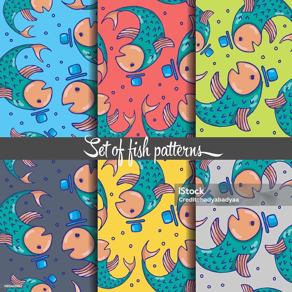 Fish Pattern Stock Fish Pattern Stock Illustration - Download Image Now - 2015, Animal ...