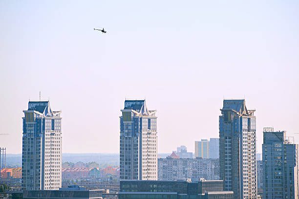 istock Copter over the city 485663812