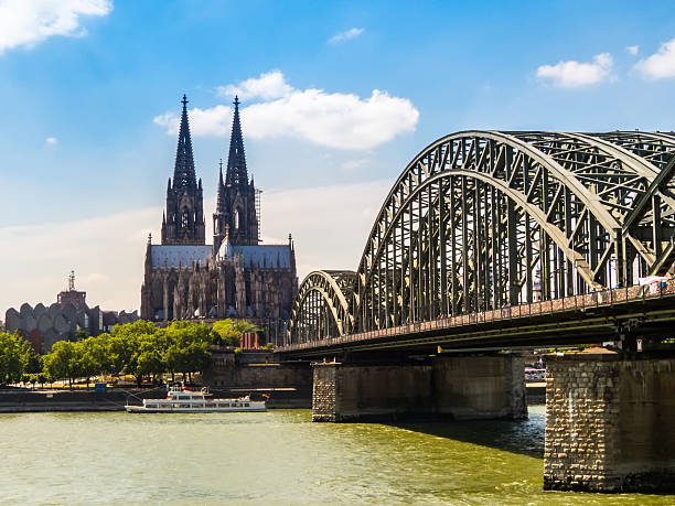 istock Cologne Cathedral and Hohenzollern Bridge, Cologne, Germany 485664554