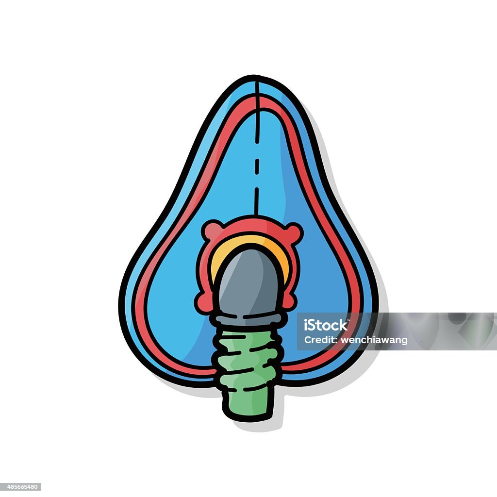 O2 Mask Art Oxygen Mask Color Doodle Stock Illustration - Download Image Now - 2015 ...