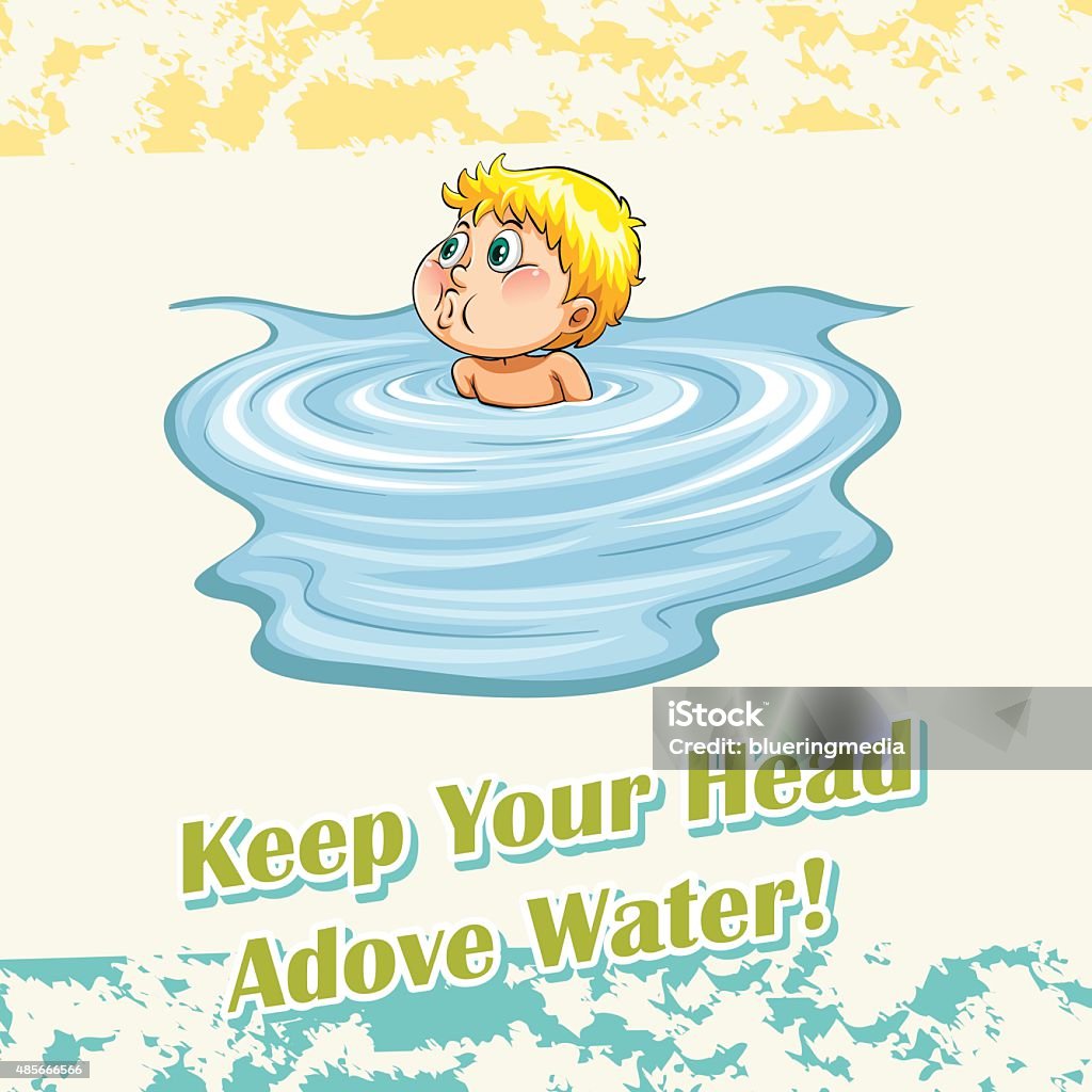 Keep Your Head Above Water Stock Illustration Download Image Now keep-your-head-above-water-stock-illustration-download-image-now