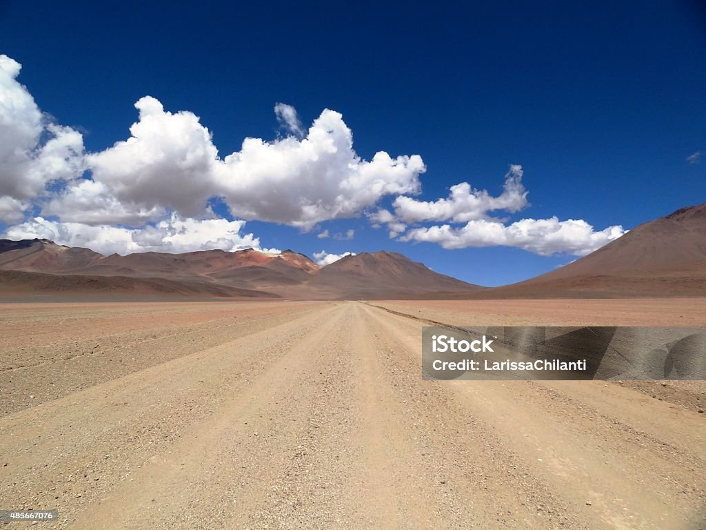 Road in the Andes, Bolivia Mountains at the Andes 2015 Stock Photo