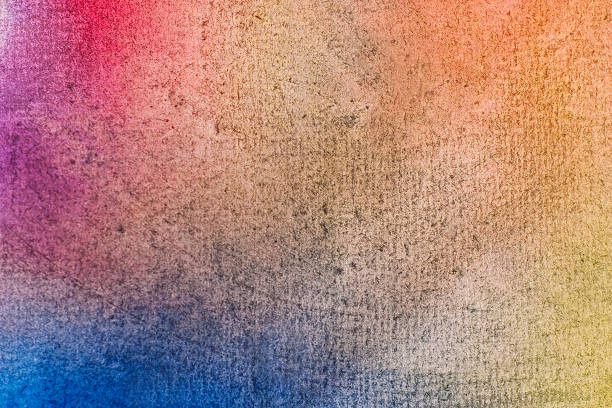 istock colorful watercolors on textured paper - abstract backround 485667686