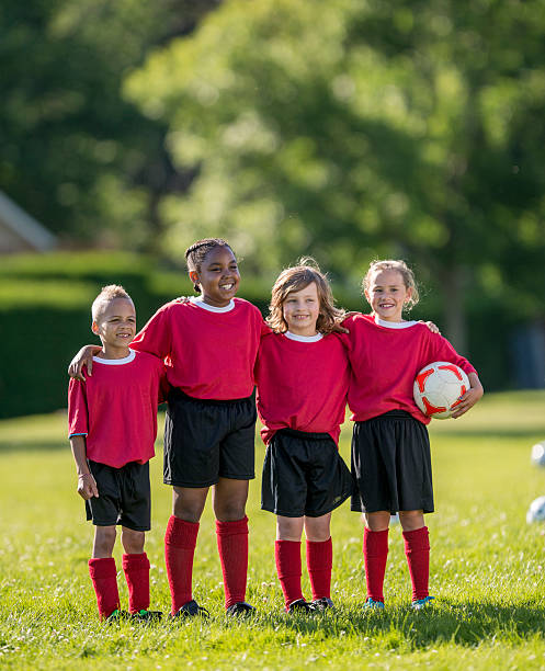 istock Teammates Standing on the Soccer Field 485668054