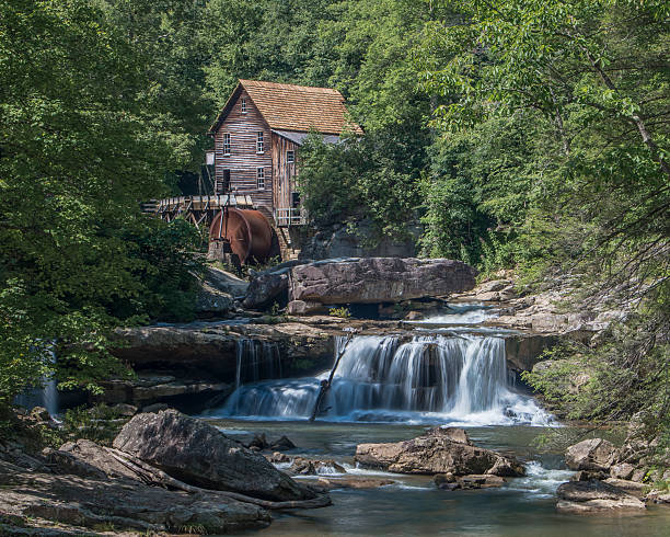 glade creek grist mill - babcock state park zdjęcia i obrazy z banku zdjęć