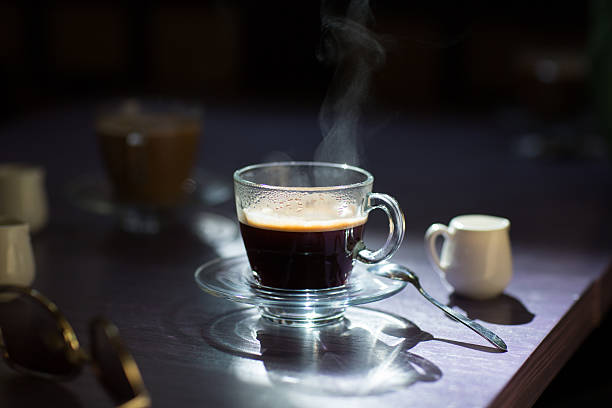 istock cup of hot coffee on the table 485672588