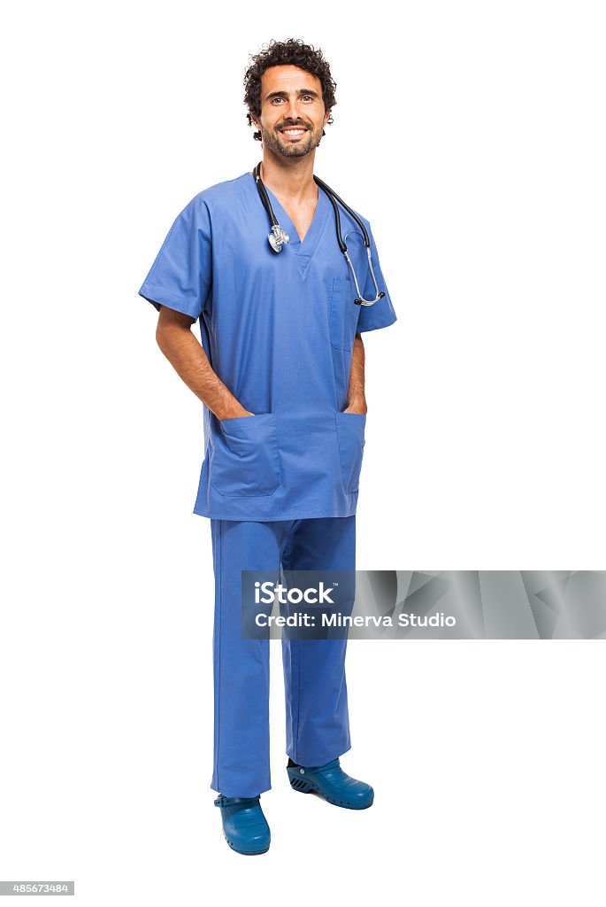 Doctor full length portrait Coat - Garment Stock Photo