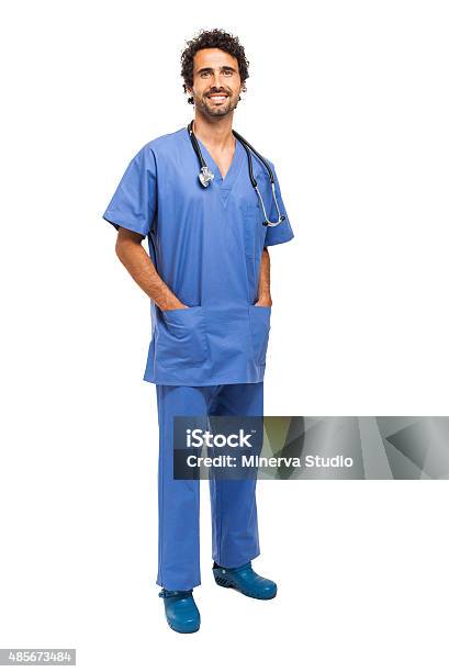 Doctor Full Length Portrait Stock Photo - Download Image Now - Coat - Garment, Cut Out, Doctor
