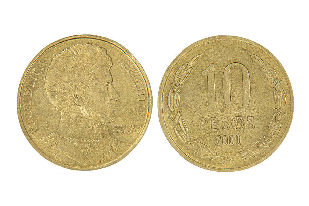 istock Ten pesos of Chile Republic.Isolated. 485674927