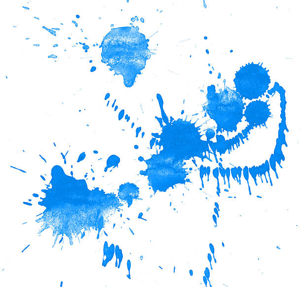istock Watercolor splashes on the white. 485675369