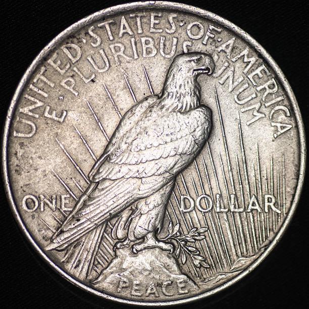 istock The United States Silver Peace Dollar (Reverse) 485676596