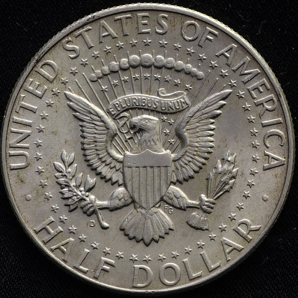 istock United States 1964 Silver Half Dollar Black Background 485676870