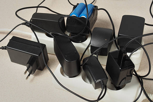 istock Battery chargers and extension cord 485676893