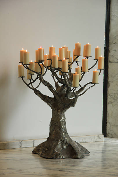 istock Candles at a funeral service 485676933