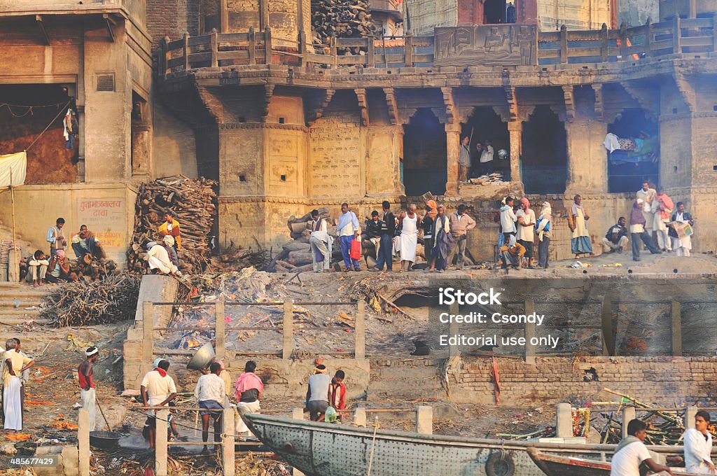 Varanasi lieu sacré du Gange - Photo de Architecture libre de droits