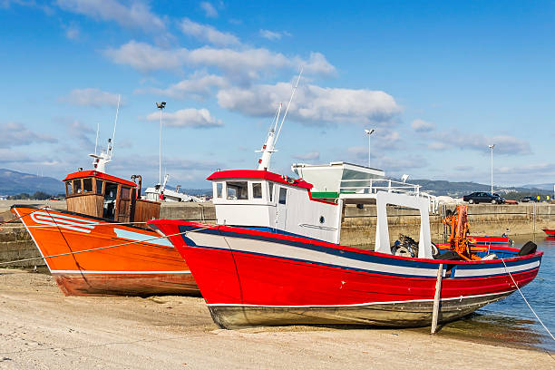 istock Wooden aquaculture boats 485681704