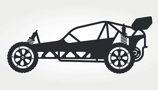 illustrations, cliparts, dessins animés et icônes de rc car buggy jouet - electric motor audio