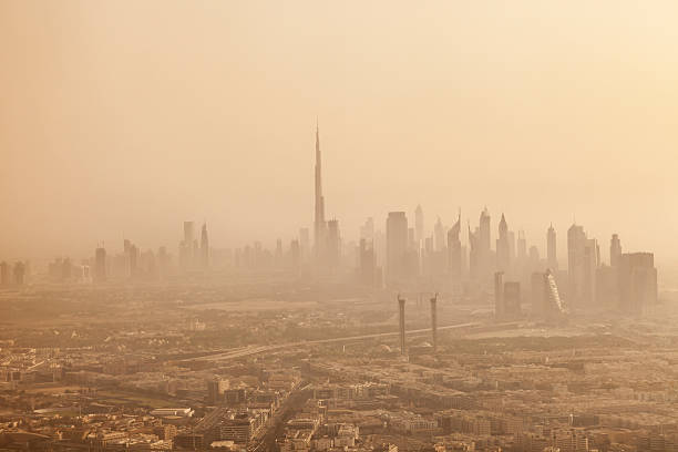 istock Dubai Skyline, Aerial View 485682428
