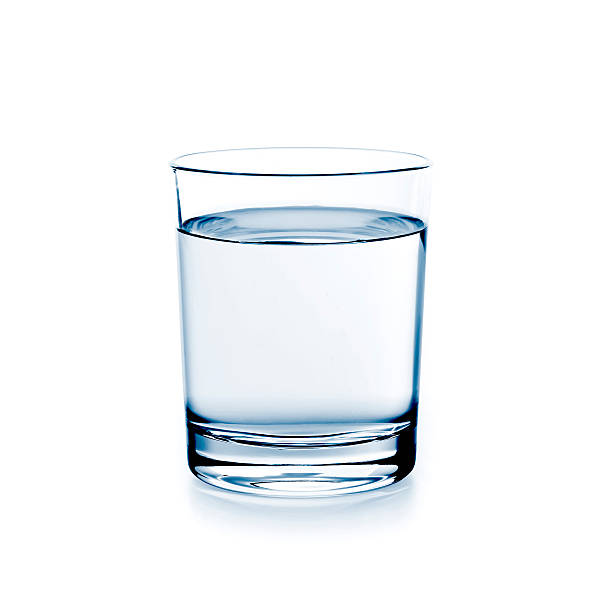 glass of water glass of water isolated on white background single cup stock pictures, royalty-free photos & images