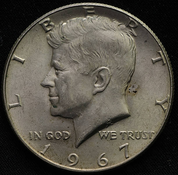 istock United Statues 1967 Silver Half Dollar 485687436