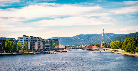 Drammenselva river. \