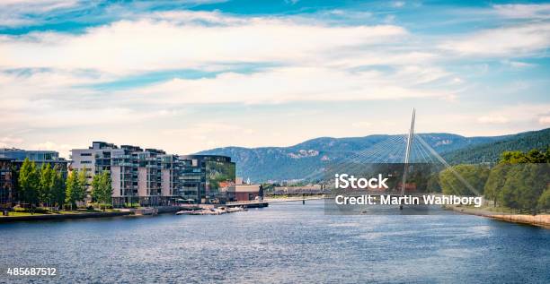 Seaside River Of Drammen Norway Stock Photo - Download Image Now - Drammen, Norway, City