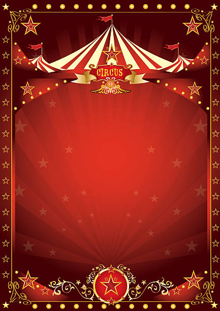 ilustraciones, imágenes clip art, dibujos animados e iconos de stock de diversión rojo circus póster - cabaret