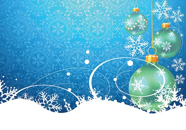 Vector illustration of Christmas wallpaper