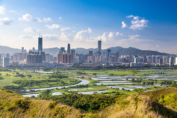 istock China, Shenzhen Night View from Hong Kong 485700920