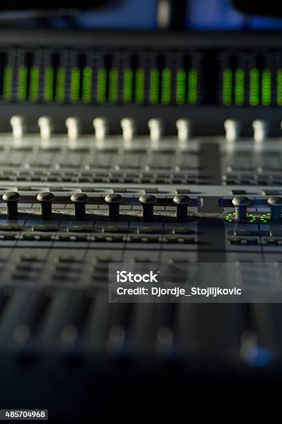 Music Mixer Stock Photo - Download Image Now - Amplifier, Audio Equipment, Broadcasting