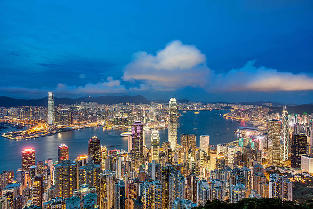 istock Hong Kong Night View from Peak 485706058