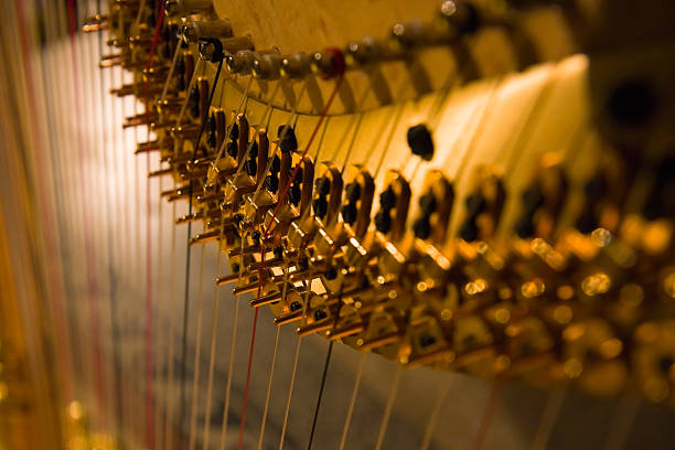 Harp detail stock photo