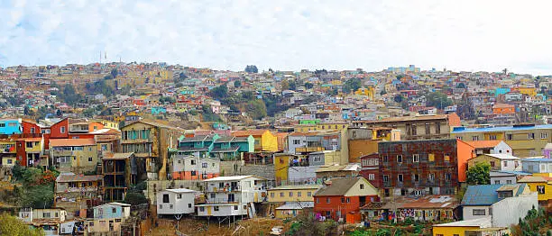 Photo of Colorful buildings. Valparaiso, Chile