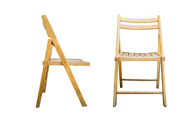 istock Wood Chair on white background 485712990