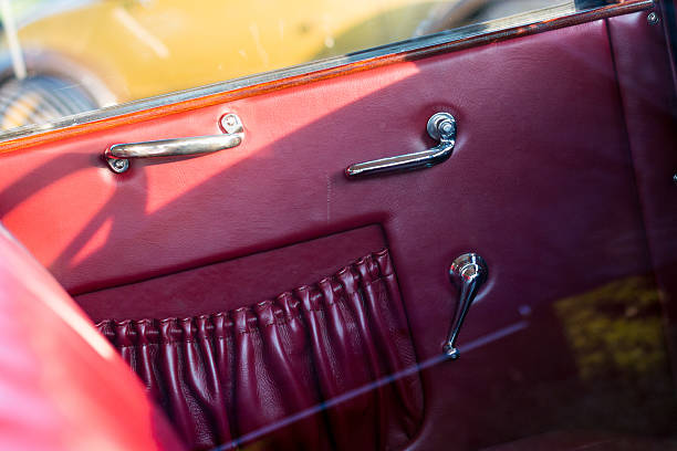 istock vintage car detail - door panel 485713822