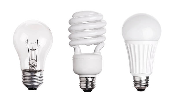 istock set of Light Bulb LED  CFL Fluorescent  isolated on white 485715176