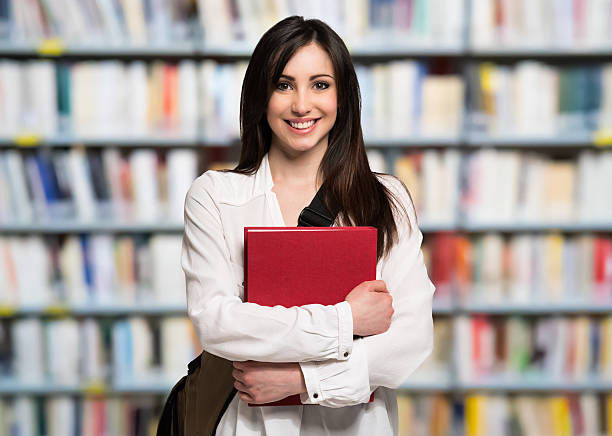 istock Portrait of a student in the library 485717326