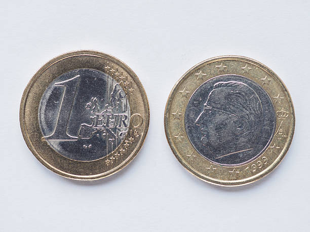 istock Belgian 1 Euro coin 485728192