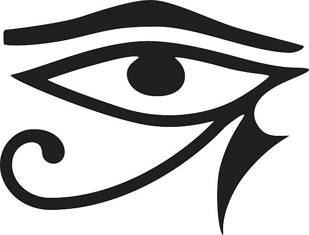 illustrations, cliparts, dessins animés et icônes de oeil d'horus - egyptian culture hieroglyphics human eye symbol
