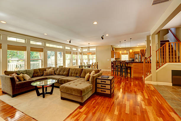 istock Luxury living room with nice couch set 485733473