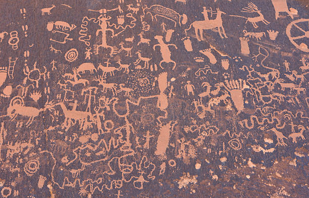 istock Rock petroglyphs in Utah, USA 485733769
