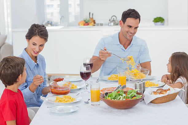 istock Family dining together 485733969