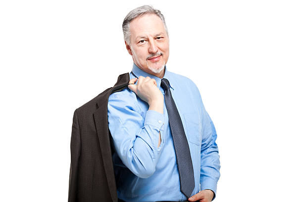 istock Friendly businessman isolated on white 485735235
