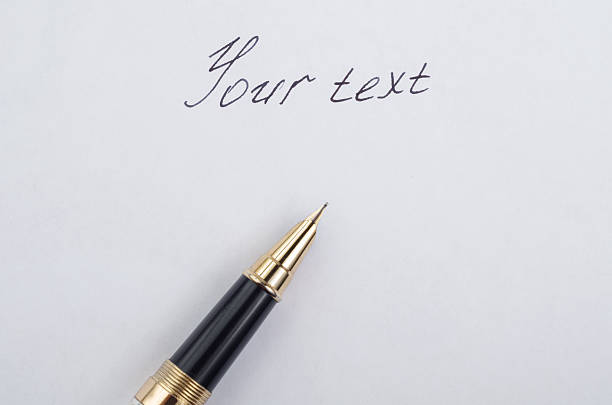 istock Signing with a fountain pen 485738210