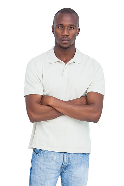 istock Unsmiling man with arms crossed 485738525