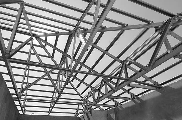 istock Steel Roof Black and White-13 485742174