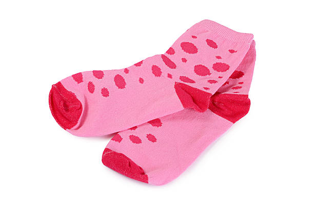 istock Children's socks isolated on white background 485745374