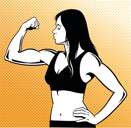 Free Muscular Woman Clipart in AI, SVG, EPS or PSD
